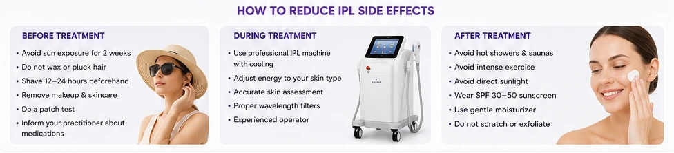 How to Minimize IPL Hair Removal Side Effects? How to Minimize IPL Hair Removal Side Effects?